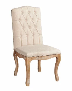 Deals 🎉 Linon Furniture Linon Avalon Linen Square Back Chair Home Accent Chairs ⭐