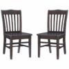 Outlet 🛒 Linon Furniture Linon Bramwell Brown Dining Chairs Set Of 2 Home Dining Chairs & Stools ⌛