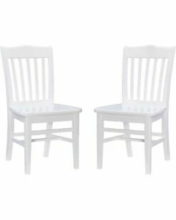 Best Pirce 🎁 Linon Furniture Linon Bramwell White Dining Chairs Set Of 2 Home Dining Chairs & Stools ✨