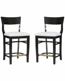 Flash Sale 😉 Linon Furniture Linon Chandler Black Counter Stools Set Of 2 Home Dining Chairs & Stools 😍