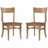 Hot Sale ✔️ Linon Furniture Linon Chandler Natural Side Chairs Set Of 2 Home Dining Chairs & Stools 🛒