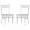 Best deal 😉 Linon Furniture Linon Chandler White Side Chairs Set Of 2 Home Dining Chairs & Stools ✔️