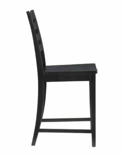 Best Sale 💯 Linon Furniture Linon Flynn Black Counter Stools Set Of 2 Home Dining Chairs & Stools 💯 -Linon Furniture Store 3050022833 RLLZ 3