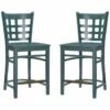 Wholesale 🛒 Linon Furniture Linon Lola Green Counter Stools Set Of 2 Home Dining Chairs & Stools 🔥