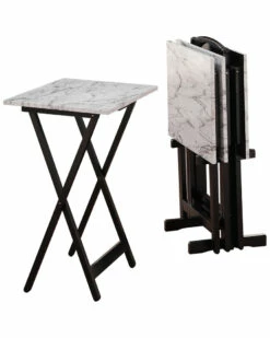 Best Sale π Linon Furniture Linon Faux Marble Tray Set Home End & Side Tables β