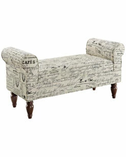 New 🌟 Linon Furniture Linon Lillian Bench Home Accent Chairs 🤩