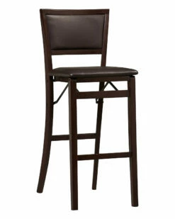 Hot Sale 👏 Linon Furniture Linon Keira Pad Back Folding Bar Stool Home Dining Chairs & Stools ❤️