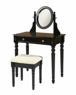 Best Pirce ✔️ Linon Furniture Linon Lorraine Vanity Set Home Nightstands 🎁