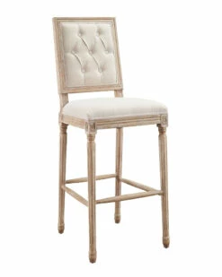 Best Pirce 🛒 Linon Furniture Linon Liberty Linen Square Back Bar Stool Home Dining Chairs & Stools 🔥