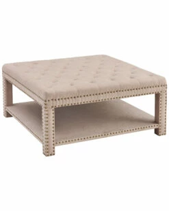 Promo 😀 Linon Furniture Linon Finley Upholstered Coffee Table Home Coffee Tables 🥰