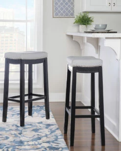 Buy 💯 Linon Furniture Linon Claridge Gray Bar Stool Home Dining Chairs & Stools ⌛ -Linon Furniture Store 3050218132 RLLZ 2