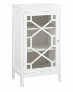 Deals ✨ Linon Furniture Linon Fetti White Small Cabinet Home 👗 Dressers & Armoires 👏