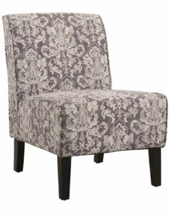 Best deal 🔔 Linon Furniture Linon Bella Gray Damask Accent Chair Home Accent Chairs 🎉
