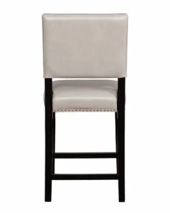 Promo ❤️ Linon Furniture Linon Brook Dove Gray Counter Stool Home Dining Chairs & Stools 🤩 -Linon Furniture Store 3050297327 RLLZ 3