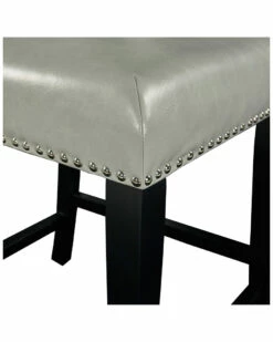 Promo ❤️ Linon Furniture Linon Brook Dove Gray Counter Stool Home Dining Chairs & Stools 🤩 -Linon Furniture Store 3050297327 RLLZ 4