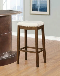 Brand new 💯 Linon Furniture Linon Claridge Natural Bar Stool Home Dining Chairs & Stools 🧨 -Linon Furniture Store 3050297350 RLLZ 3