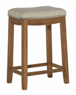 Discount 💯 Linon Furniture Linon Claridge Rustic Striped Bar Stool Home Dining Chairs & Stools ⭐