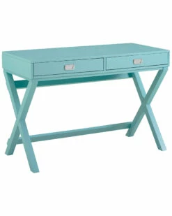 Flash Sale 🎉 Linon Furniture Linon Peggy Blue Writing Desk Home Desks & Storage 👍