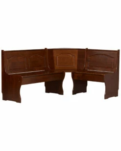 Flash Sale ⭐ Linon Furniture Linon Chelsea Walnut Corner Unit Home Dining Tables ⭐