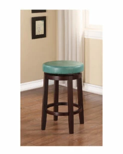 Coupon 🌟 Linon Furniture Linon Maya Teal 24 Counter Stool Home Dining Chairs & Stools 🧨 -Linon Furniture Store 3050314386 RLLZ 2
