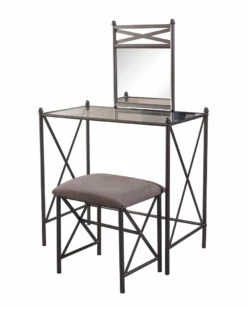 Best Pirce ⌛ Linon Furniture Linon Mission Hills Vanity Set Home Nightstands 💯