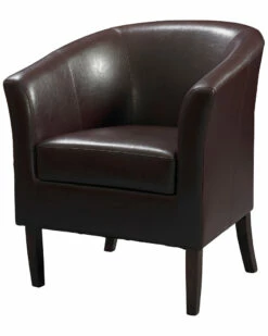 Hot Sale 😀 Linon Furniture Linon Black Simon Club Chair Home Accent Chairs 😍