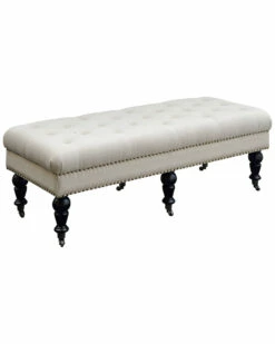 Best Pirce 😉 Linon Furniture Linon Tess Natural 50in Bench Home Accent Chairs 🛒