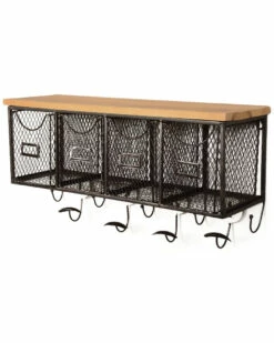 Brand new 💯 Linon Furniture Linon 4-Slot Basket Wall Organizer Home Baskets & Boxes 🔥