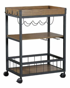 New 🥰 Linon Furniture Linon Bryant Kitchen Cart Home Bar Carts & Accessories ✔️