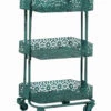 Buy 🤩 Linon Furniture Linon Turquoise Metal Three Tier Cart Home Bar Carts & Accessories ⭐ -Linon Furniture Store 3050579581 RLLZ 1