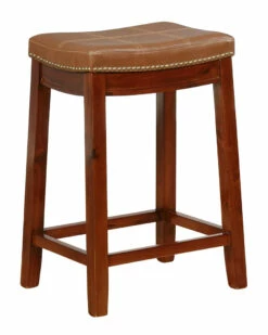 Flash Sale ⌛ Linon Furniture Linon Claridge Cognac Counter Stool Home Dining Chairs & Stools 🔔