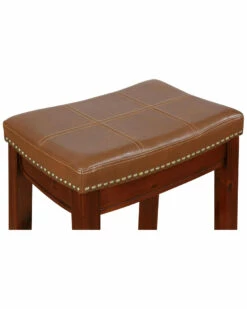 Flash Sale ⌛ Linon Furniture Linon Claridge Cognac Counter Stool Home Dining Chairs & Stools 🔔 -Linon Furniture Store 3050588722 RLLZ 3