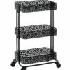 Deals ✔️ Linon Furniture Linon Black Metal Three Tier Cart Home Bar Carts & Accessories 🔔 -Linon Furniture Store 3050634748 RLLZ 1
