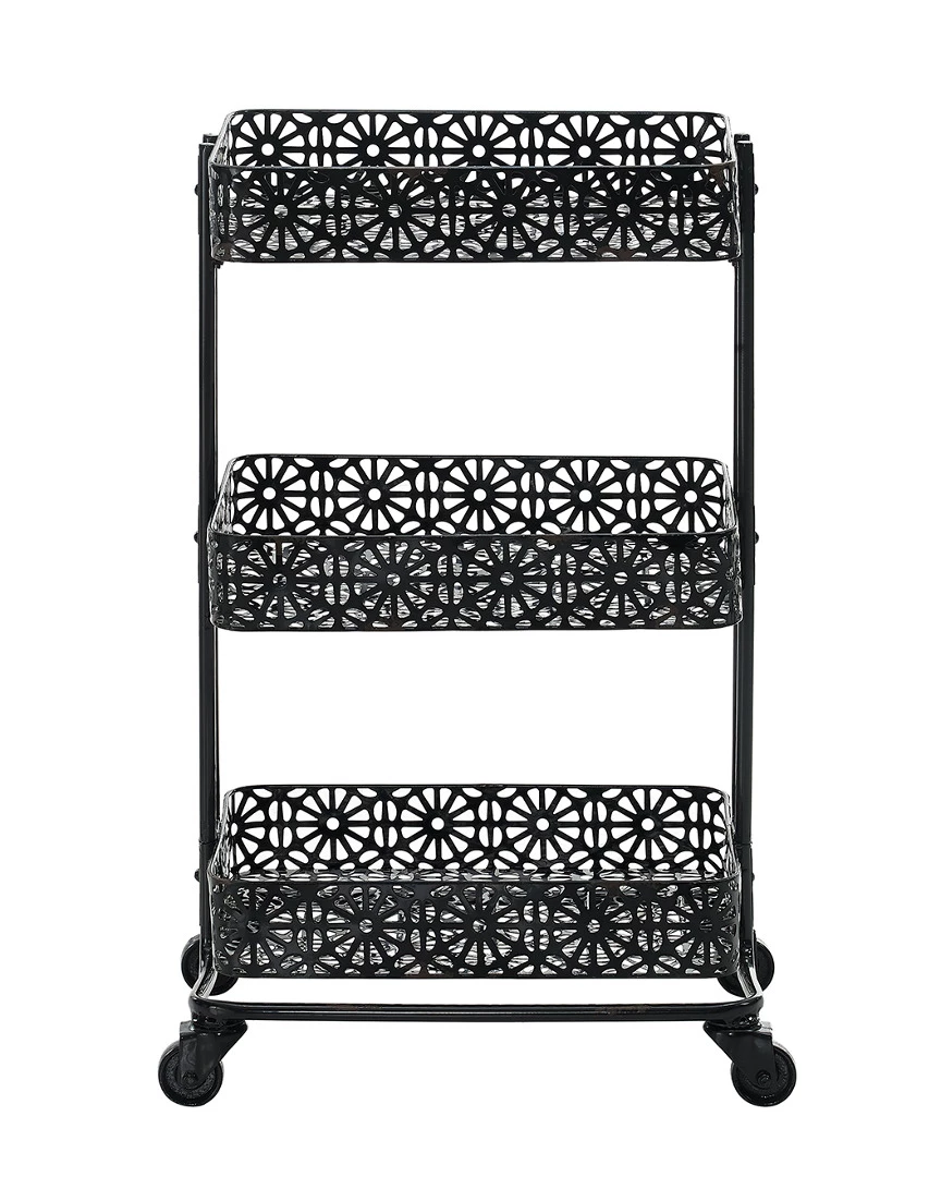 Deals βοΈ Linon Furniture Linon Black Metal Three Tier Cart Home Bar Carts & Accessories π 5 Deals βοΈ Linon Furniture Linon Black Metal Three Tier Cart Home Bar Carts & Accessories π - Image 3