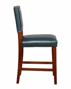 Flash Sale 🤩 Linon Furniture Linon Blake Pacific Blue Counter Stool Home Dining Chairs & Stools 🎉 -Linon Furniture Store 3050634751 RLLZ 3