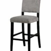 Wholesale 🌟 Linon Furniture Linon Clayton Dark Gray Washed Velvet Bar Stool Home Dining Chairs & Stools 🔥