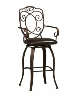 Best Pirce ✨ Linon Furniture Linon Crested Back Bar Stool Home Dining Chairs & Stools 🎉