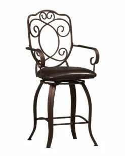 Cheap 😀 Linon Furniture Linon Crested Back Counter Stool Home Dining Chairs & Stools ✔️