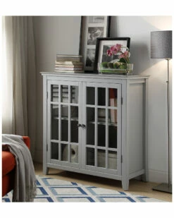 Buy β Linon Furniture Linon Leslie Gray Double Door Cabinet Home Bookcases & Shelving π€© 6 Buy β Linon Furniture Linon Leslie Gray Double Door Cabinet Home Bookcases & Shelving π€© -Linon Furniture Store 3050634808 RLLZ 2