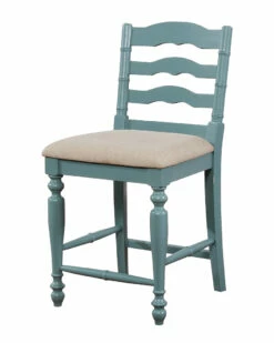 Wholesale 🔥 Linon Furniture Linon Melva Antique Blue Counter Stool Home Dining Chairs & Stools 🤩