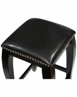 Discount 🧨 Linon Furniture Linon Scottish Black Square Top Bar Stool Home Dining Chairs & Stools 🎉 -Linon Furniture Store 3050634849 RLLZ 3