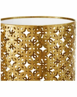 Flash Sale 🔥 Linon Furniture Linon Set Of 2 Round Gold Nested Tables With Mirror Tops Home Mirrors & Wall Art ⌛ -Linon Furniture Store 3050634851 RLLZ 4