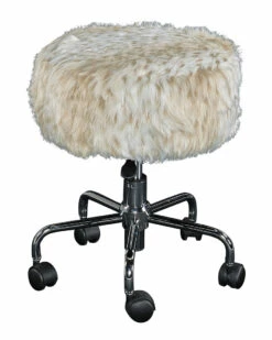 Best deal 🎉 Linon Furniture Linon Tillie Snow Leopard Stool Home Dining Chairs & Stools 😉