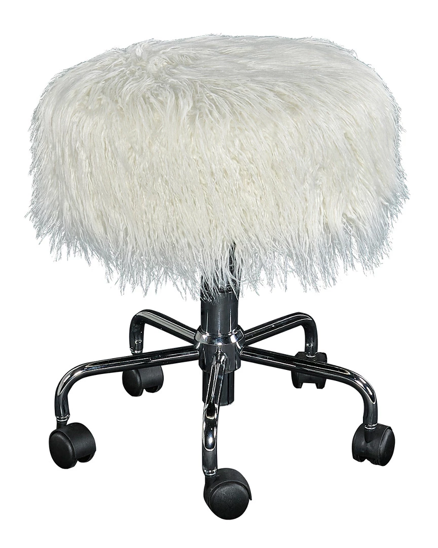 Budget π Linon Furniture Linon Tillie White Faux Fur Stool Home Dining Chairs & Stools π 3 Budget π Linon Furniture Linon Tillie White Faux Fur Stool Home Dining Chairs & Stools π