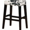 Deals ❤️ Linon Furniture Linon Walt Black Cow Print Bar Stool Home Dining Chairs & Stools 😉 -Linon Furniture Store 3050634880 RLLZ 1
