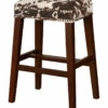 Discount 😀 Linon Furniture Linon Walt Brown Cow Print Bar Stool Home Dining Chairs & Stools 🔔