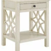 Hot Sale 😀 Linon Furniture Linon Whitley Antique White End Table Home End & Side Tables ❤️ -Linon Furniture Store 3050634889 RLLZ 1