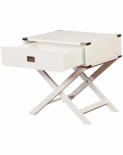Promo ✨ Linon Furniture Linon Peggy X Base White Accent Table Home End & Side Tables 🎉 -Linon Furniture Store 3050719052 RLLZ 3