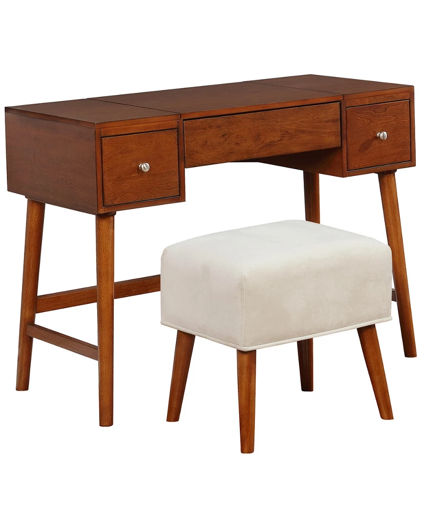 New ❤️ Linon Furniture Linon Viola Vanity Set Home Nightstands ❤️ 5 New ❤️ Linon Furniture Linon Viola Vanity Set Home Nightstands ❤️ - Image 3