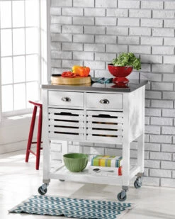 Deals 😀 Linon Furniture Linon Robbin Kitchen Cart Home Bar Carts & Accessories 😍